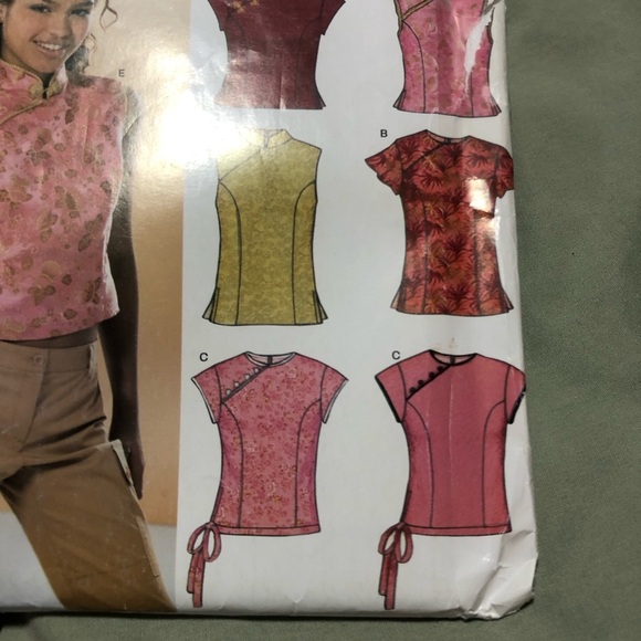 New Look 6338 - junior tops with a Mandarin style - 3/4 to 13/14- fun project - Picture 6 of 9